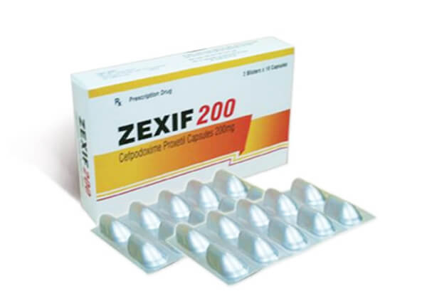 Thuốc Zexif 200 có thành phần chính là Cefpodoxime được chỉ định để điều trị các nhiễm khuẩn Thuốc Zexif 200 có thành phần chính là Cefpodoxime được chỉ định để điều trị các nhiễm khuẩn