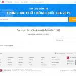 Tổng hợp 6 địa chỉ website tra cứu điểm thi THPT 2019 chính xác nhất