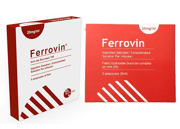 Ferrovin 20mg/ml sản phẩm bổ sung sắt Ferrovin 20mg/ml sản phẩm bổ sung sắt
